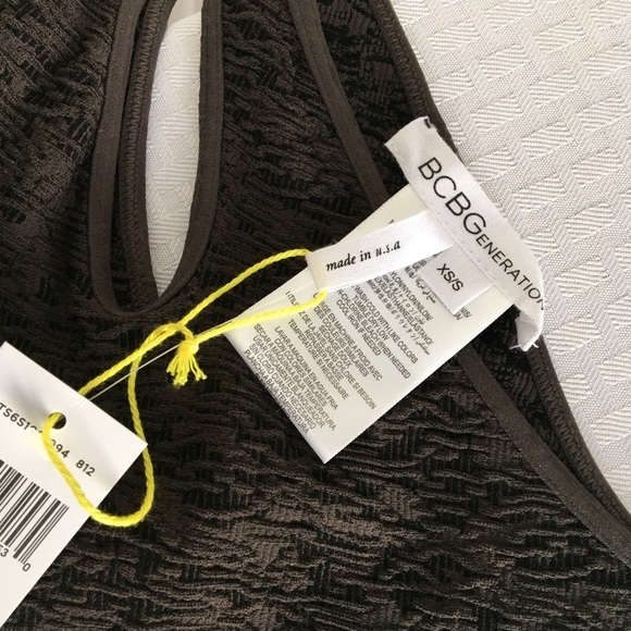 NWT BCBGeneration Mini Bodycon Dress Licorice XS-S - Picture 5 of 6